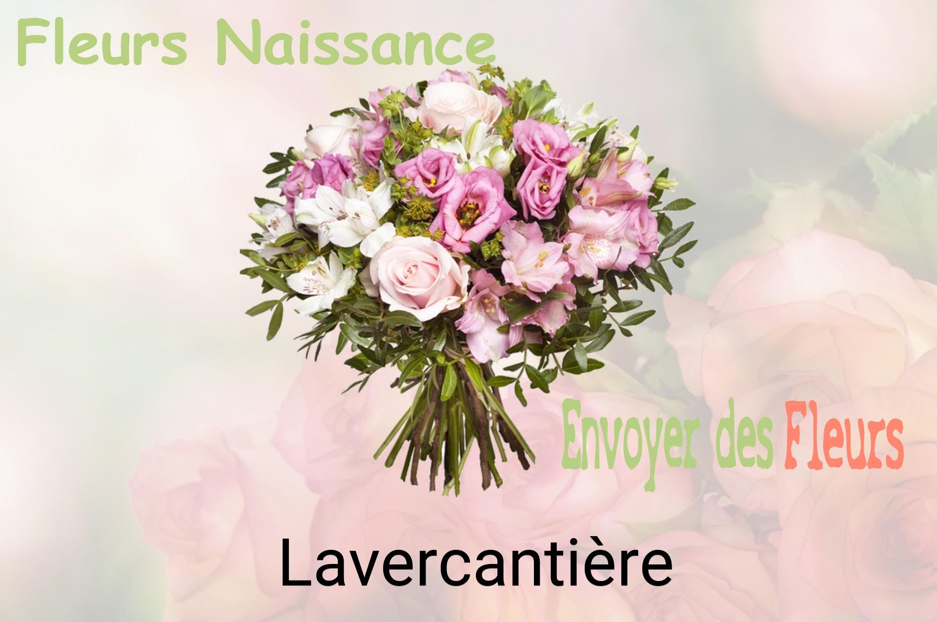 Bouquet de fleurs de naissance livré à Lavercantière